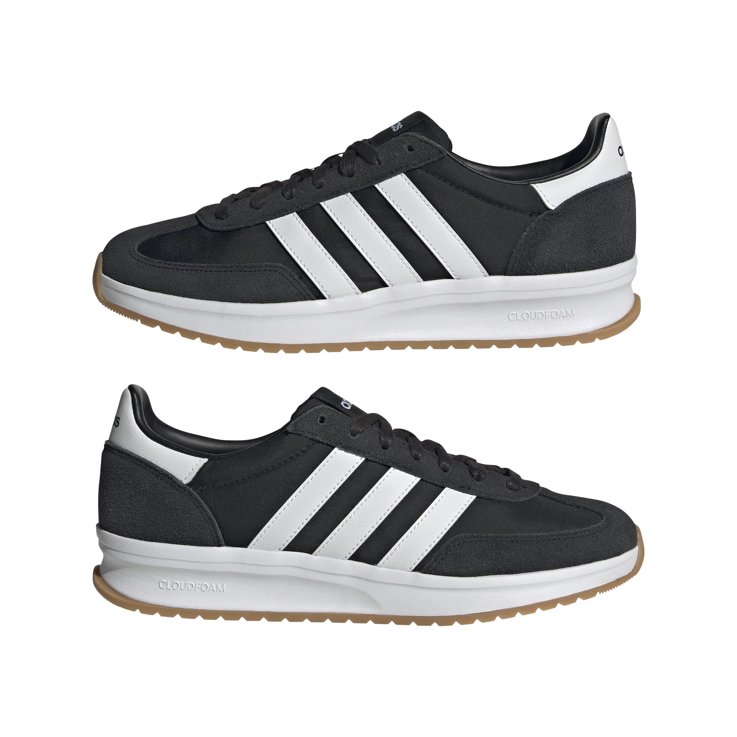 adidas Men's Run 70S 2.0 Shoes, Core Black/Cloud White/Cloud White, 11 UK