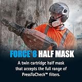 JSP Force 8 Half Mask Respirator Medium No Filters Included view 2