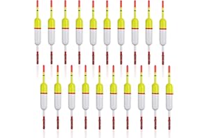 JOGFFDE Fishing Floats and Bobbers Slip Bobbers for Fishing Spring Oval Stick Floats Slip Bobbers for Crappie Catfish Trout Fishing