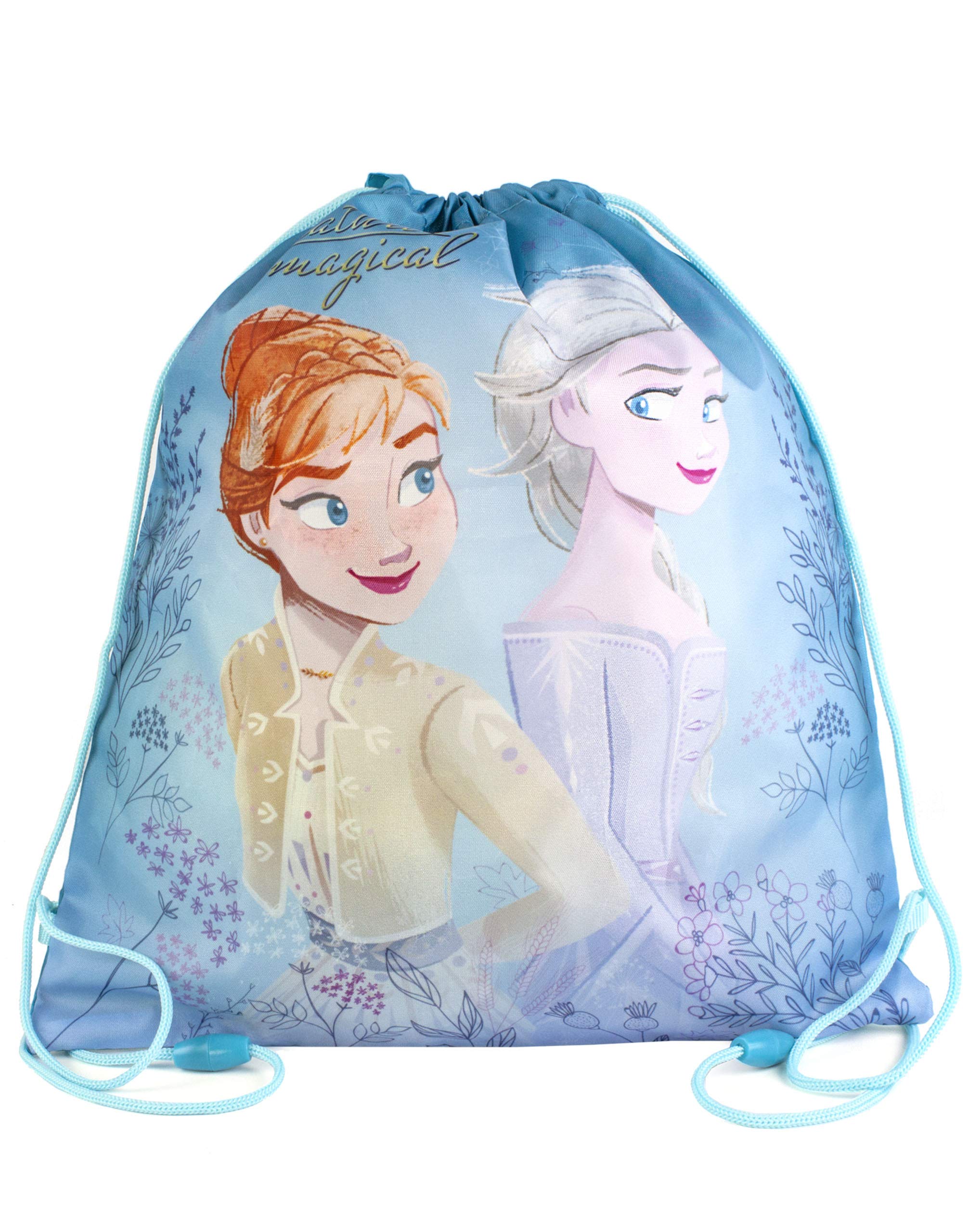 Disney Frozen 2 Anna & Elsa Nature Is Magical Drawstring Girl's Bag