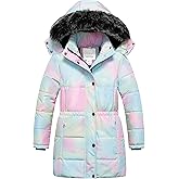 Chrisuno Girl's Long Parka Warm Winter Coat Water Resistant Quilted Puffer Jacket Snow Outwear