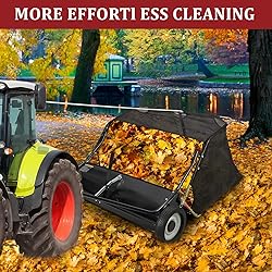 GAOMON Tow Behind Lawn Sweeper 42 Inch, Large