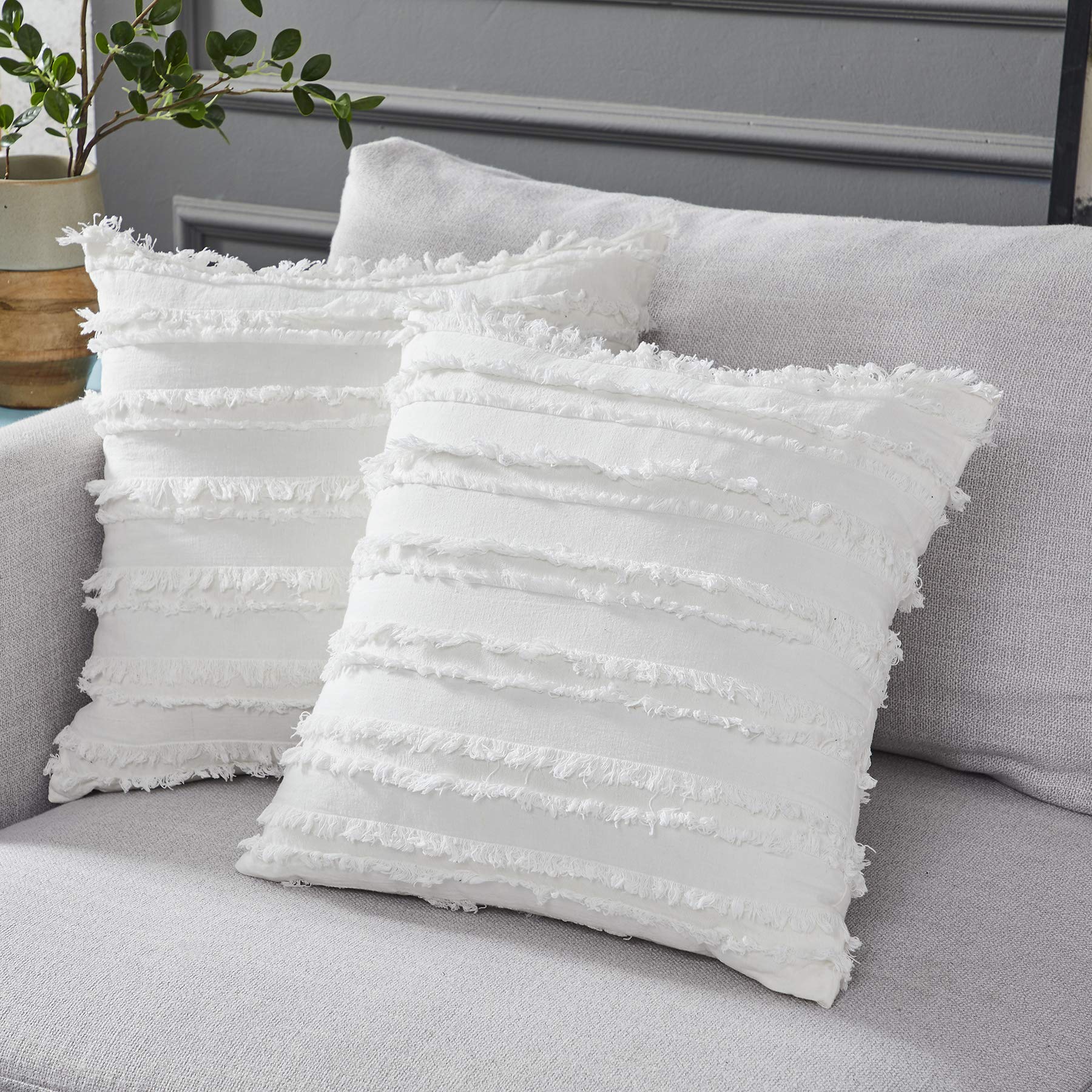 Gray And White Pillows Longhui Bedding Ivory White Throw Pillow