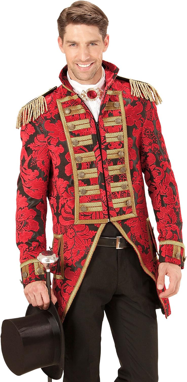 Widmann men's tailcoat, Jacquard parade costume, Red, XL - Image 3