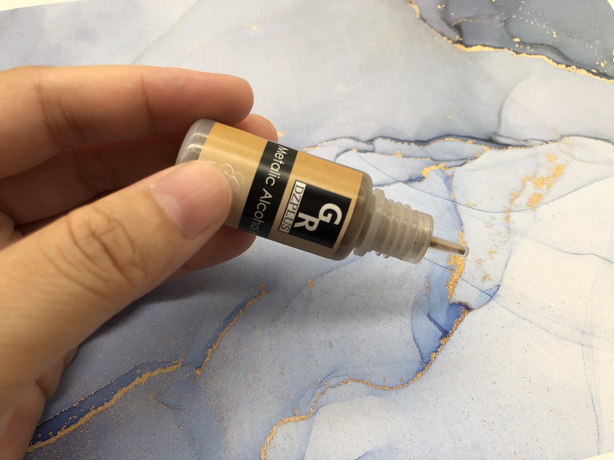 Metallic Alcohol Ink Set -26 Metallic Colors Alcohol Based Ink for Resin Art, Fluid Art,Resin Craft,Resin Petri Dish，Alcohol Ink Paint for Yupo,Tumbler (Metallic 26 Color Set)