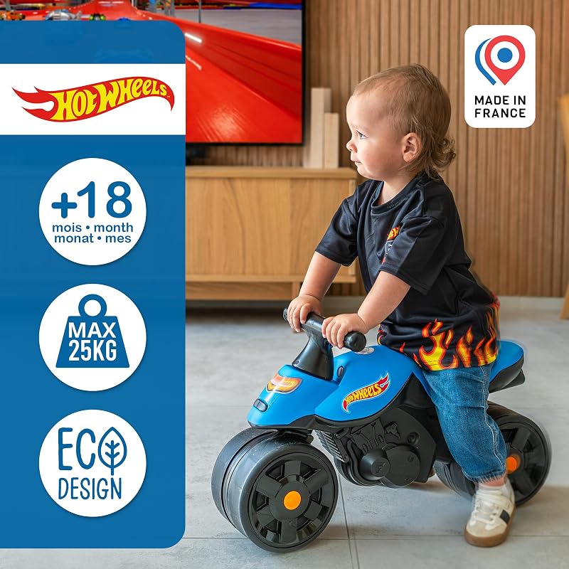 Hot Wheels Moto Draisienne Niño, Ruedas Anchas, a Partir de 12 Meses — foto 4 de 7
