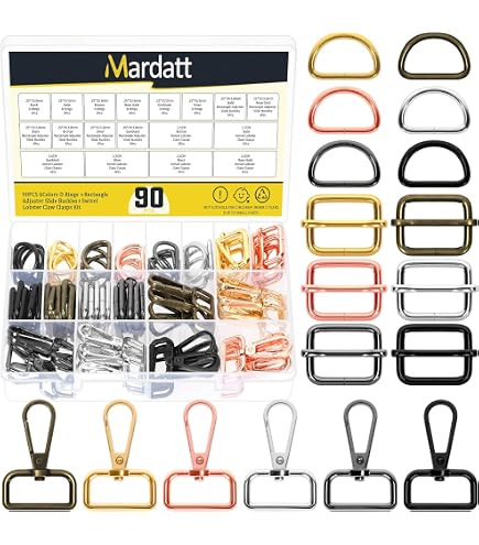 Firschoie Lot de 30 Fermoirs Mousquetons Pivotants, Porte-clés Homard