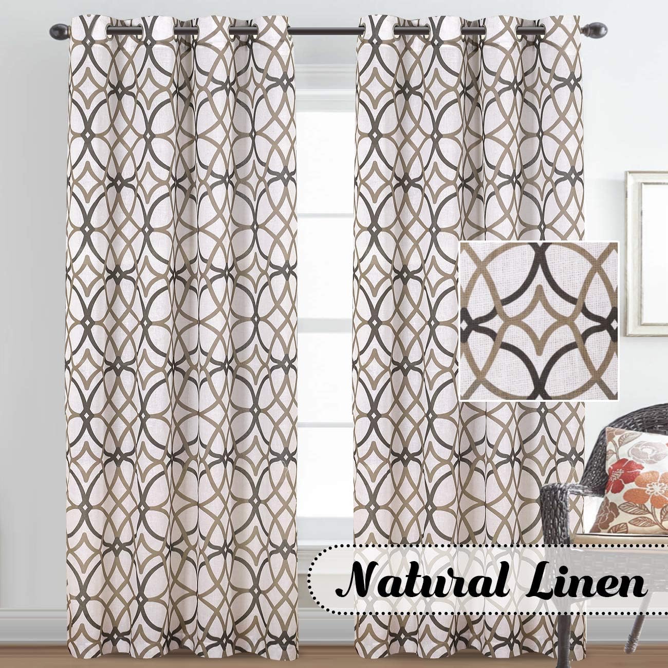 Amazon Com H Versailtex Light Filtering Made Of Line Mixed Rich