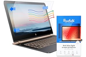Ocushield 15.6” (16:9) Premium Anti Blue Light Screen Protector with Privacy Filter for Laptops and Computer Monitors - Anti-Glare - Easy Install - Anti-Fingerprint - Reduce Eye Fatigue(345 x 194 mm)