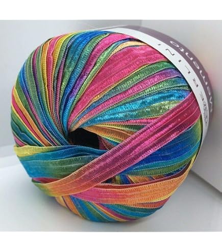 Amazon.com: Berlini Ladder Ribbon Yarn - 50 Grams (1.75 Ounces