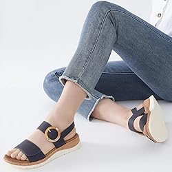 UBFEN Womens Flat Sandals Arch Support Open Toe