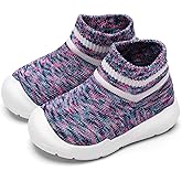 Engtoy Baby Sock Shoes for Boys and Girls - Infant Walking Slippers With Soft Rubber Sole, Non-Slip Breathable Slip-On Sneakers