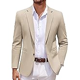COOFANDY Men's Casual Knit Blazer Two Button Lightweight Sport Coats Suit Jacket