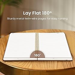 Lined Spiral Journal Notebook for Women & Men, 140