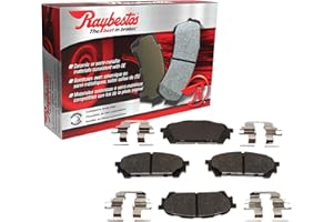 Raybestos R-Line Automotive Replacement Rear Ceramic Brake Pad Set for Select Nissan Altima, Rogue, Sentra, Murano, Maxima, Pathfinder, Z Model Years (MGD905CH)