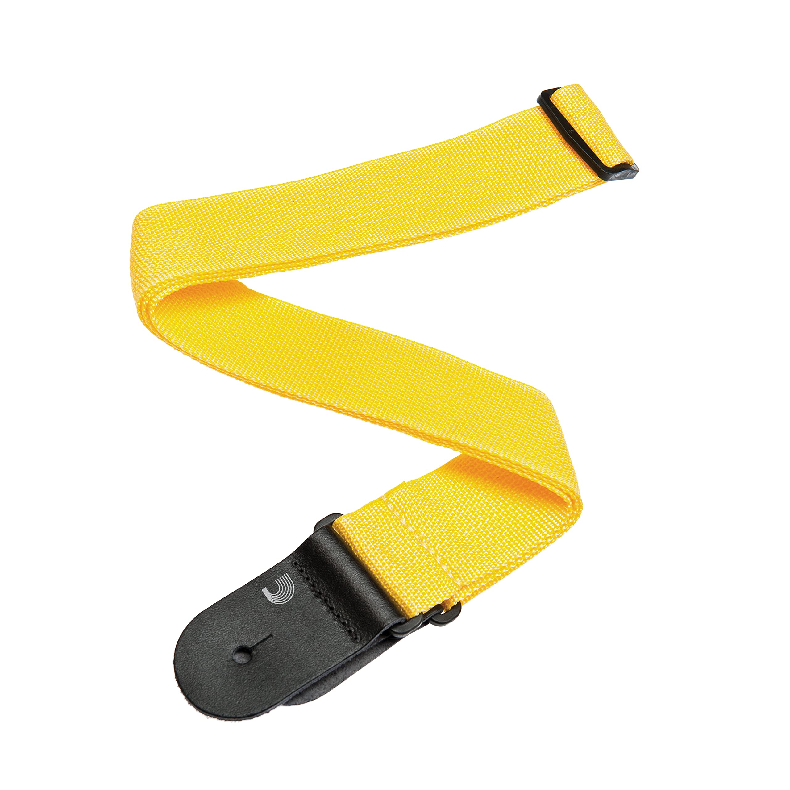 D'Addario Accessories Acoustic Electric Guitar Strap and Bass Guitar Strap - Polypropylene - Yellow, L