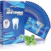 Professional Whitening Strips for Sensitive Teeth:Hydrogen Peroxide-Free Treatments - Effective & Gentle Dental Whitener (42 Count (Pack of 1), Mint)