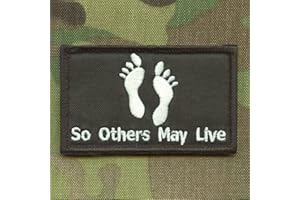 LEGEEON CSAR So Others May Live 2x3.25 Jolly Green Feet Squadron Rescue Morale Tactical Fastener Patch