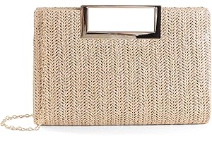 EMGILL Straw Clutch Purse For Women Summer Rattan Purse Straw Crossbody Bags Raffia Handbags Top Handle Evening Purses Travel 2025