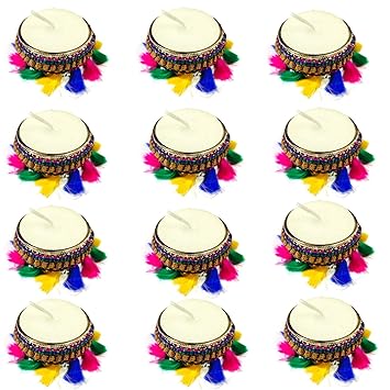 Buyent tealight Candle Holder Metal tealight Holder for Home Decoration Diya for Diwali Decoration Unique Diwali tealight Holder Floor Diwali Gifts Navratri Dussehra with Tea Light Set of 12