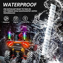 DREAMIZER 2PCS 1FT Upgrated Led Whip Lights for UTV