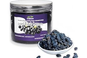 SYZJMWDY Dehydrated Dried Blackcurrants - Large-sized Black currants, No Added Sweeteners | Resealable Packaging for Snacks & Recipes | Ideal for Outdoor Activities, Baking & Lunches | Dried Fruit (200 g)
