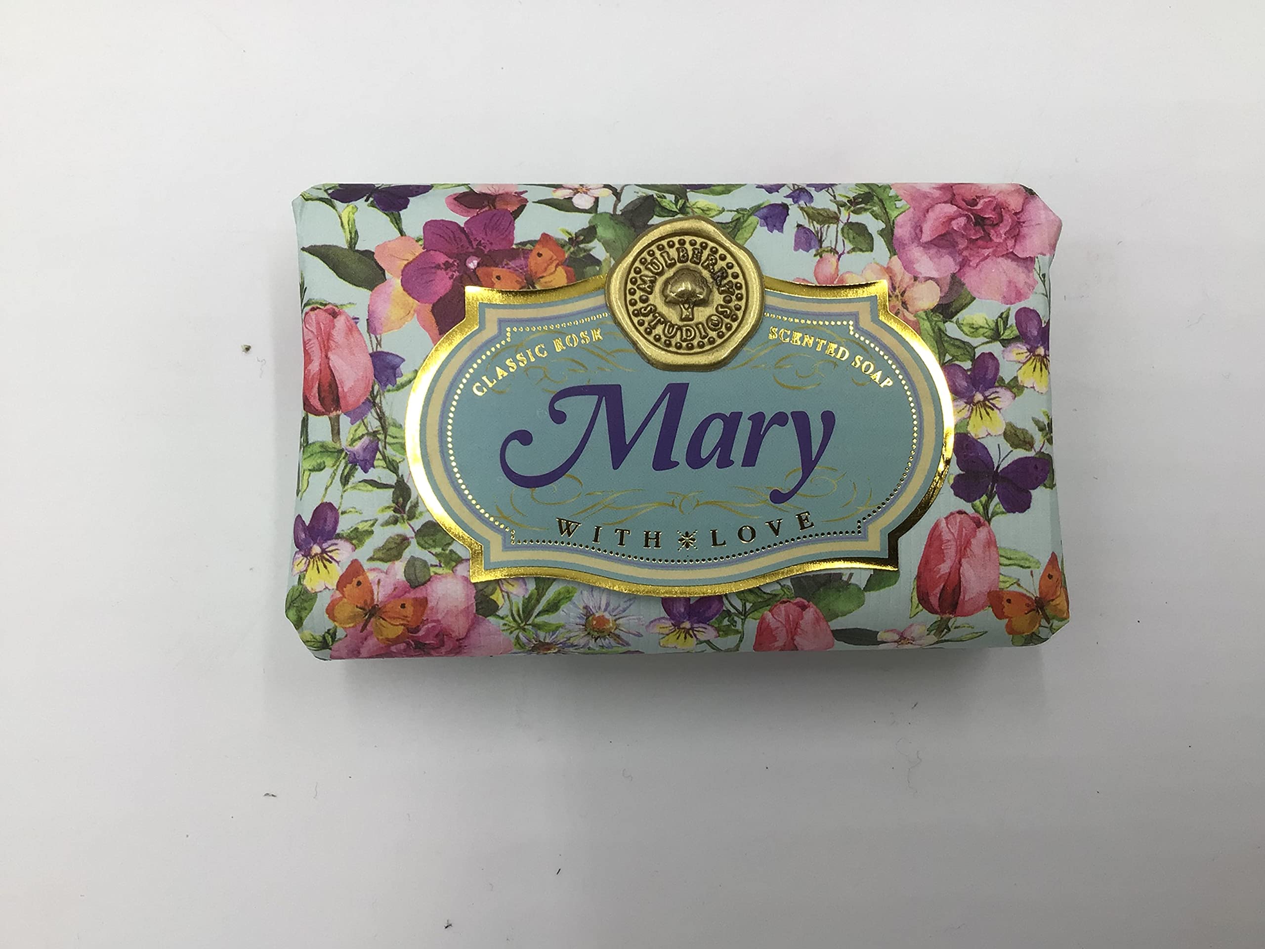 Mary - Gift Soap Bar For Her Birthday Rose Scent Mum Grandmother Cleanser Lather Present Girl