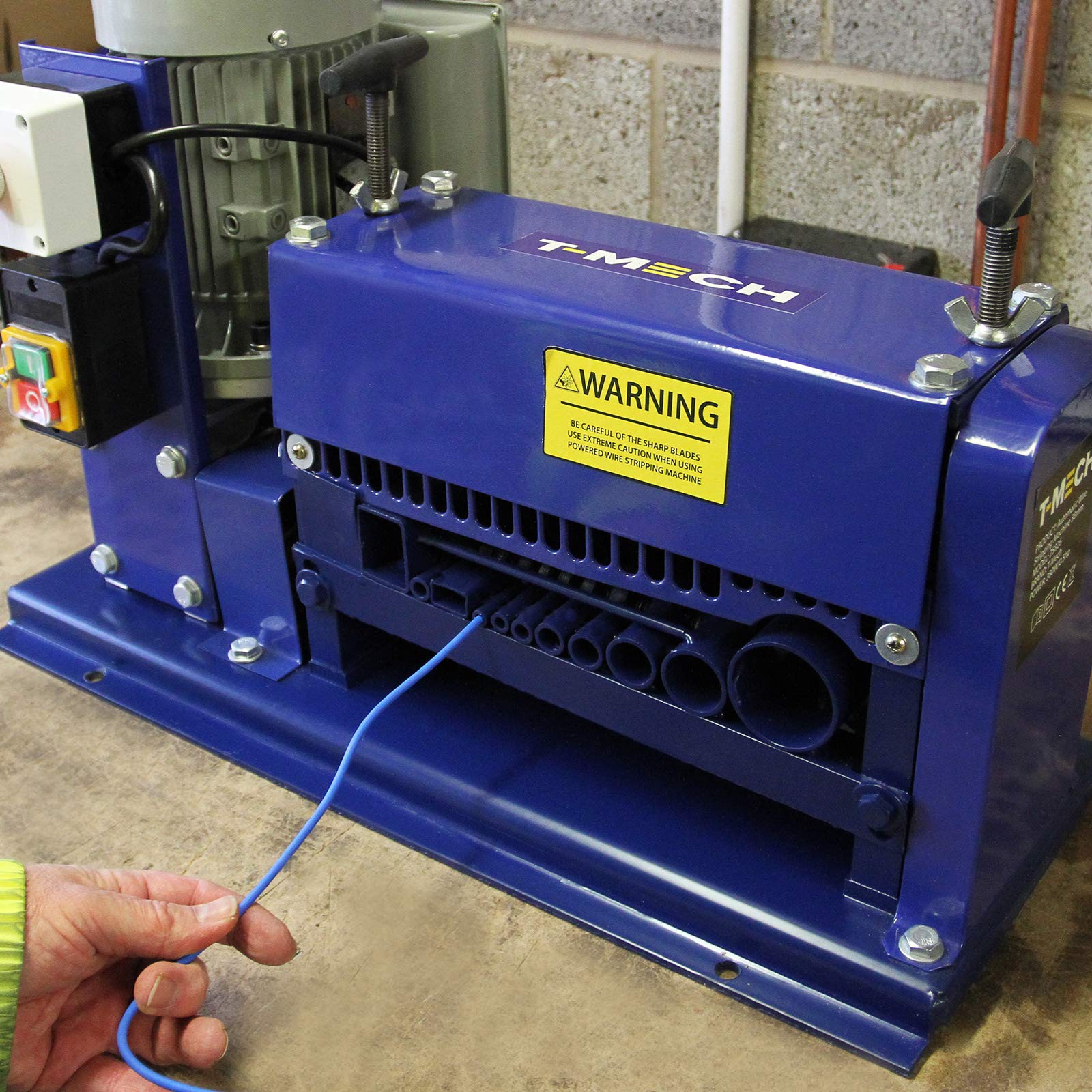 Automatische Kabelschälmaschine Abisoliermaschine Kabelabisoliermaschine Kabel Schneidzange Drahtschneidemaschine Kabelisolierer elektrisch | 380W/0.5 PS | 38 mm 9