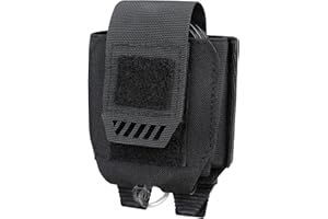 LIVANS Handcuff Holder, Molle Handcuff Pouch for Duty Belt, Police Vest, Handcuff Case Fit Chain/Hinged/Folding Handcuff, Han
