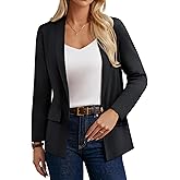 GRACE KARIN Blazers for Women Business Casual, Work Dressy Suit Jacket, Long Sleeve Open Front Spring Cardigan Sweater