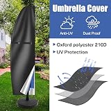 Teynewer Parasol Cover Waterproof 1-3m Cantilever with Telescopic Pole view 2