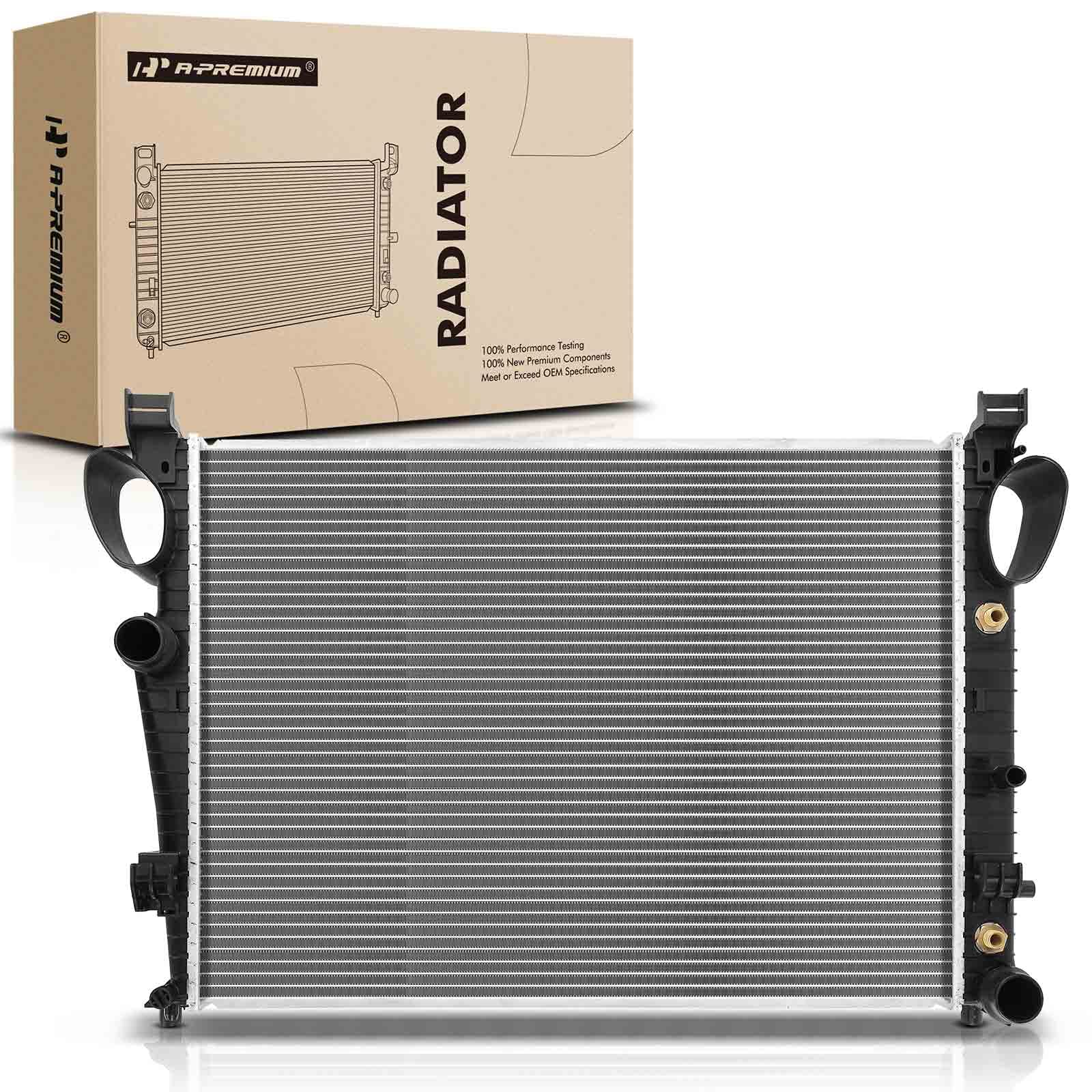 Photo 1 of A-Premium Engine Coolant Radiator with Transmission Oil Cooler Compatible with Mercedes-Benz S350 S430 S500 S55 AMG S600 CL500 SL55 AMG, Automatic Transmission, Replace# 2205000903
