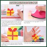 Pllieay Christmas Fuse Beads Kit 4300PCS 24 Colours 5MM Iron Beads w/ Pegboards view 4