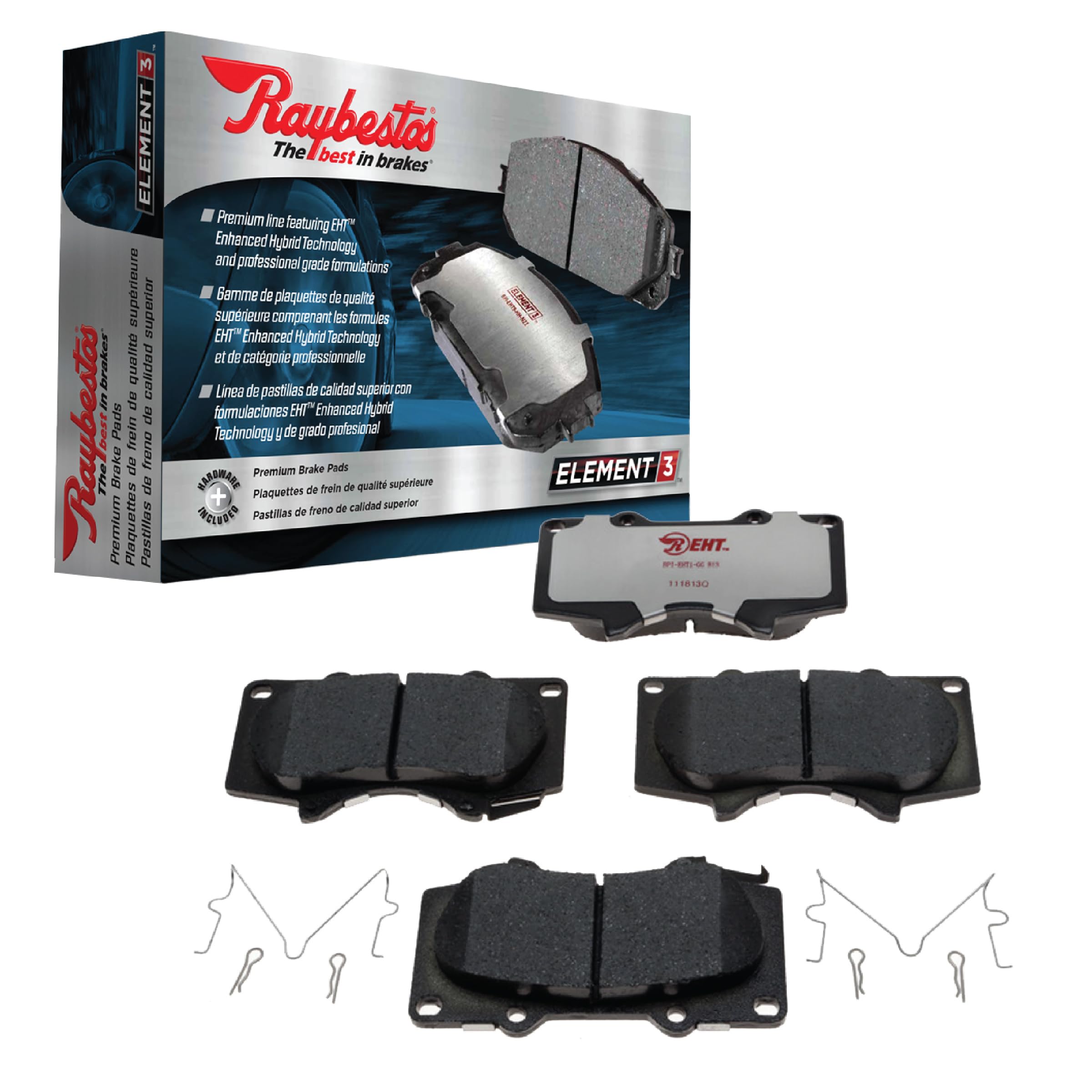 Photo 1 of Raybestos Element3 EHTTM Replacement Front Ceramic Brake Pad Set for Select Buick Encore/Verano, Cadillac ATS and Chevrolet Cruze/Orlando/Trax/Volt Model Years (EHT1467H)