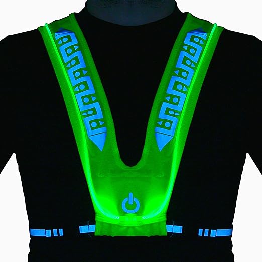 FitVis LED Reflective Running Vest High Visibility Rechargeable & Adjustable Amazon.co.uk