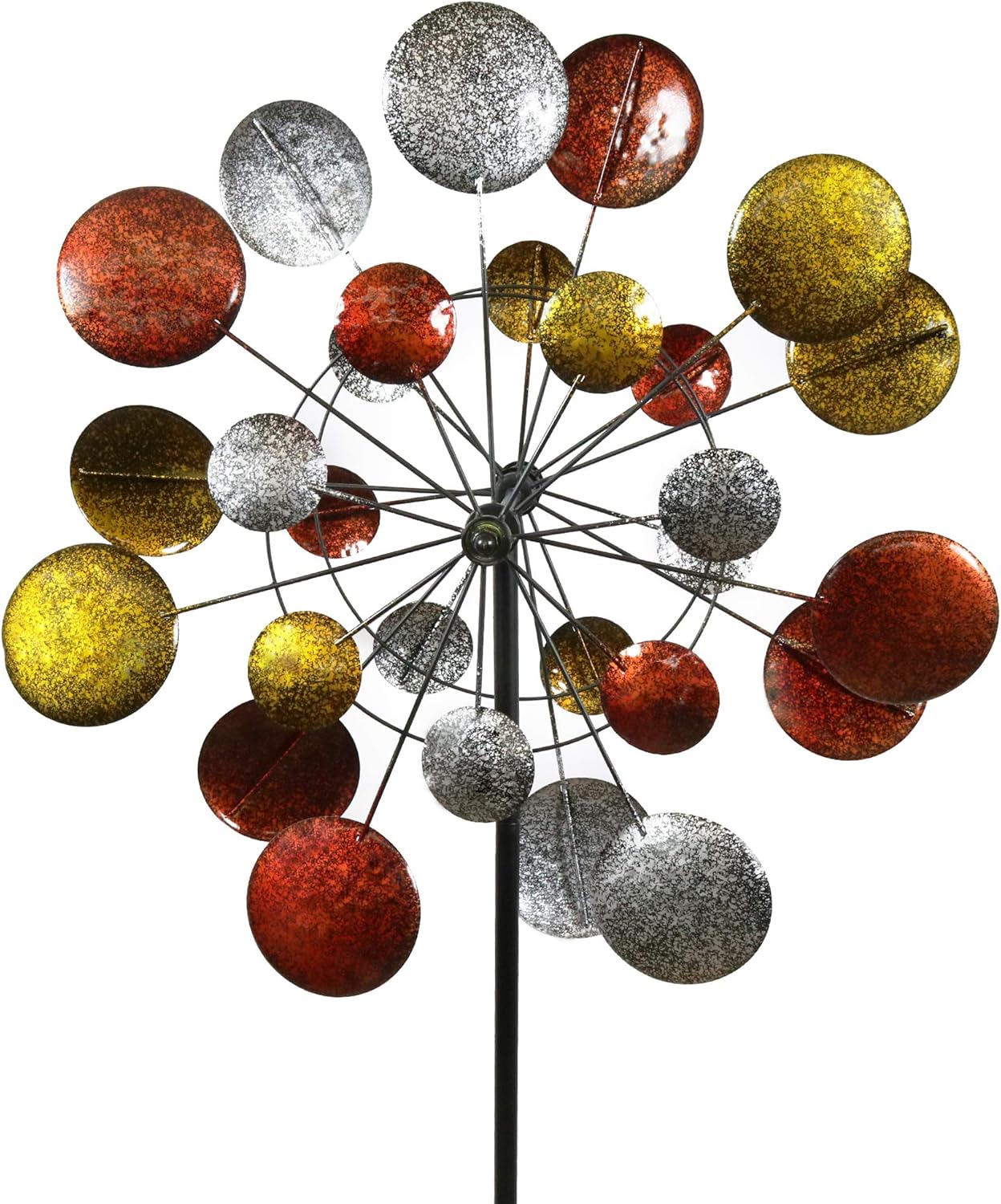 Amazon.com : Jumbo Modern Art Kinetic Quadruple Wind Sculpture Spinner