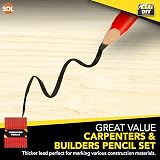 SOL 36pk Carpenter Pencils Durable Marking Pencils for Builders Tradesmen view 6