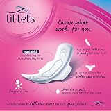 Lil-Lets Maxi Thick Pads with Wings Long Absorbency Unscented 30 view 5