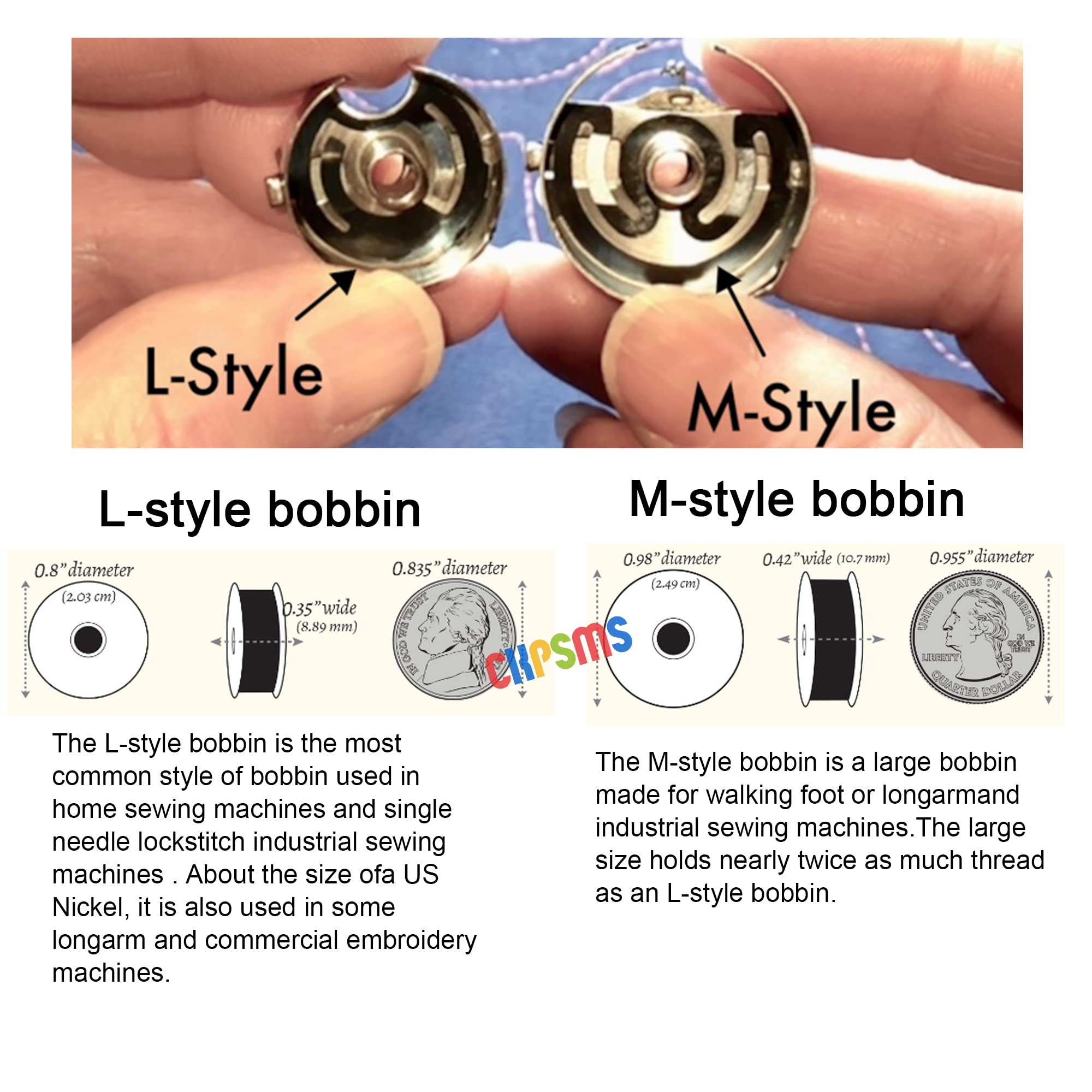 CKPSMS Brand - TOWA Digital Bobbin Case Tension Gauge Compare to TM-1 L-Style (DTM-A1+TM-501)