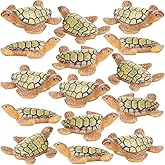 VAIPI 15 Pcs Miniature Sea Turtles Sea Turtle Figures Ocean Animal Figurines Mini Turtle Figurines for DIY Home Fairy Garden Office Fish Tank Birthday Party Favor Decorations