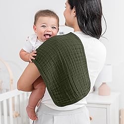 Comfy Cubs Muslin Burp Cloths 20" x 10", Pack of 10