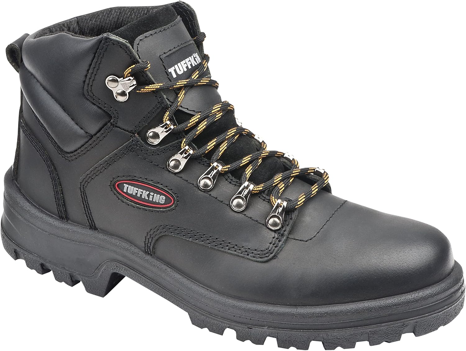 black hiker style boots