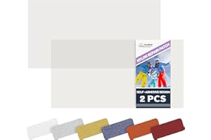 Azobur 2-Pack Nylon Repair Patches Self Adhesive Vinyl Outdoor Camping Gear Repair Kit,Transparent Waterproof Fabric Repair Patches for Down Jacket, Tent, Sleeping Bag （10X20cm）