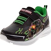 Josmo Kids Monster Jam Grave Digger LED Light Up Shoes Megalodon Monster Truck Shoes for Boys El Toro Loco (Sizes: 6-10 Toddler / 11-12 Little Kid)