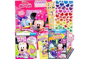 BENDON Disney Minnie Mouse Coloring and Activity Book Bundle with Imagine Ink Coloring Book, Play Pack, Stickers and More