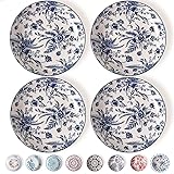 Artena Pasta Bowls Set Of 4, 26oz Porcelain Salad
