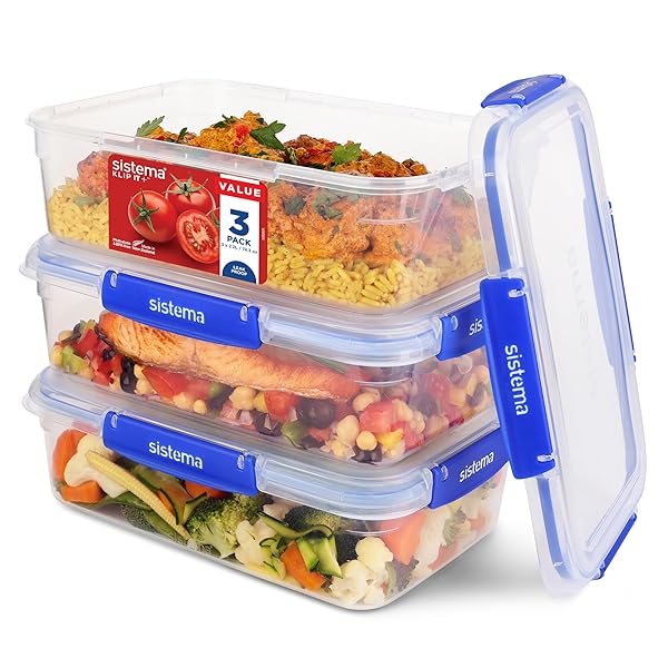 SISTEMA KLIP IT PLUS LEAKPROOF FOOD STORAGE CONTAINERS...
