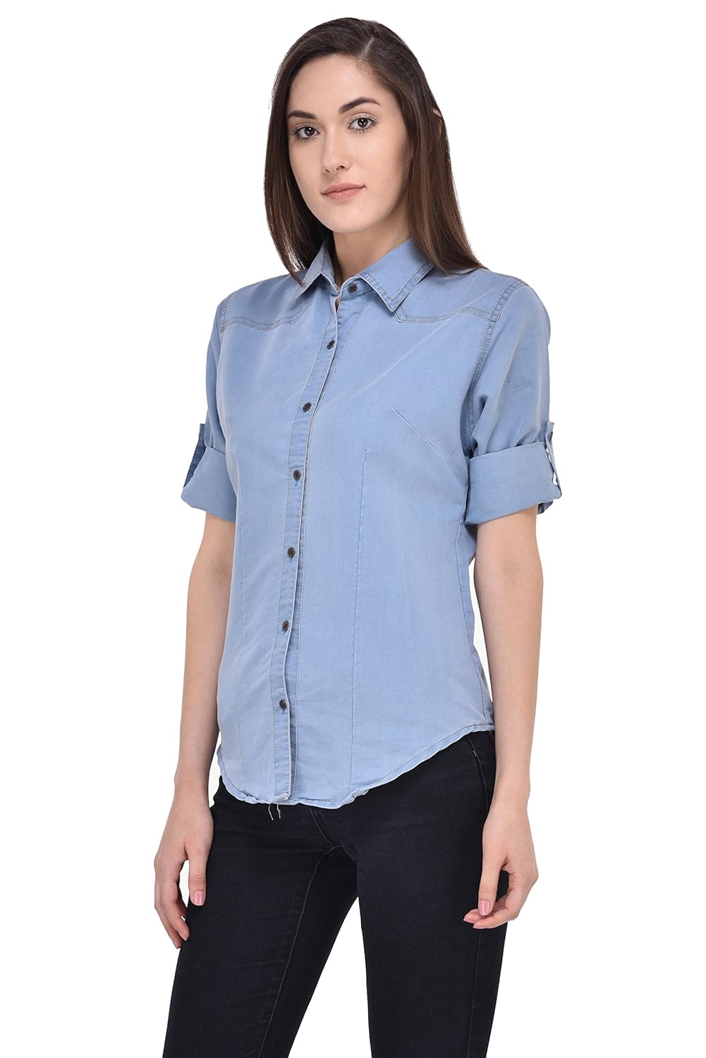 mayra women's denim shirt