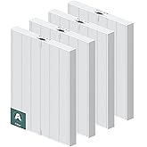 4 Pack 115115 HEPA Replacement Filter A for Winix PlasmaWave Air Purifier C535 5300 5300-2 5500 5500-2 6300 6300-2 P300 AM90 9000 5000 5000B C909 9800, H13 True HEPA Size 21 Filter