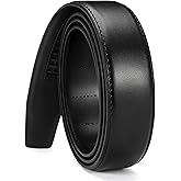 CHAOREN Ratchet Belt Replacement Strap 1 3/8”, Leather Belt Strap for 40MM Slide Click Buckle